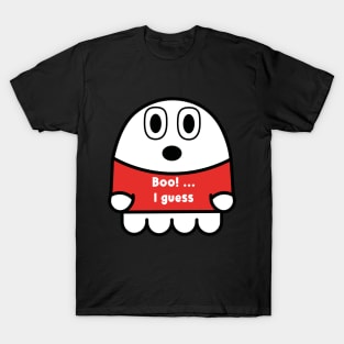 Boo I guess cute ghost looking shocked T-Shirt